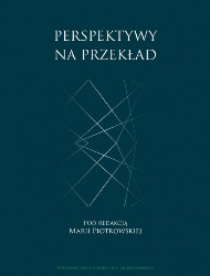 Okładka książki "Perspektywy na przekład"